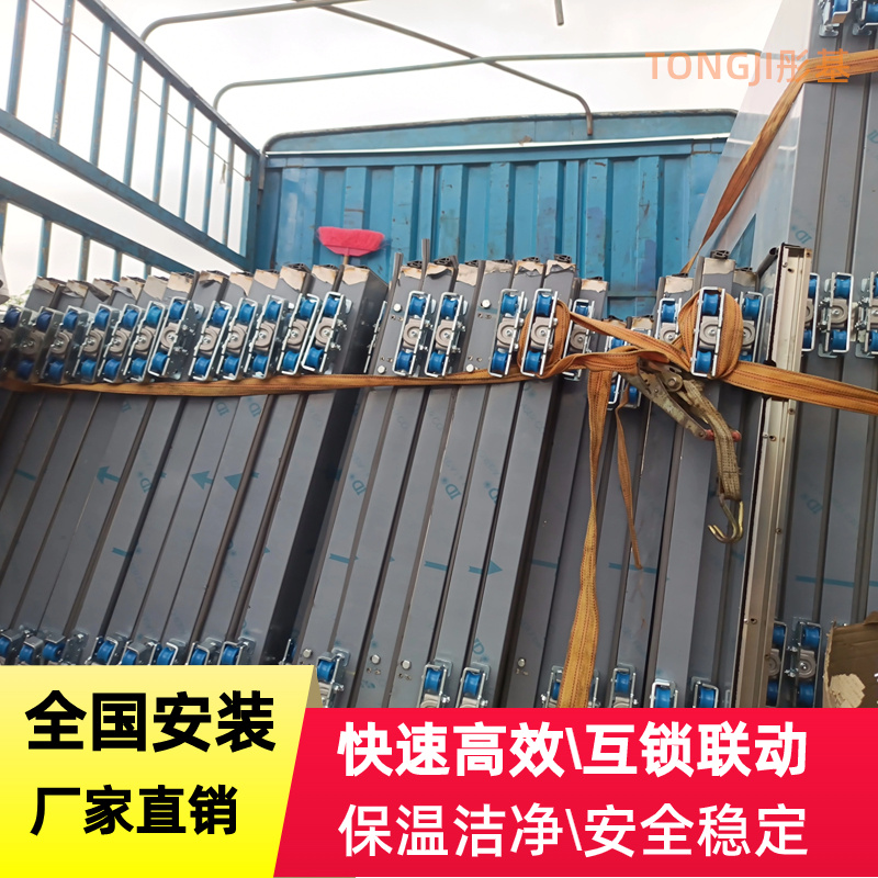 电动双开玻璃门图片